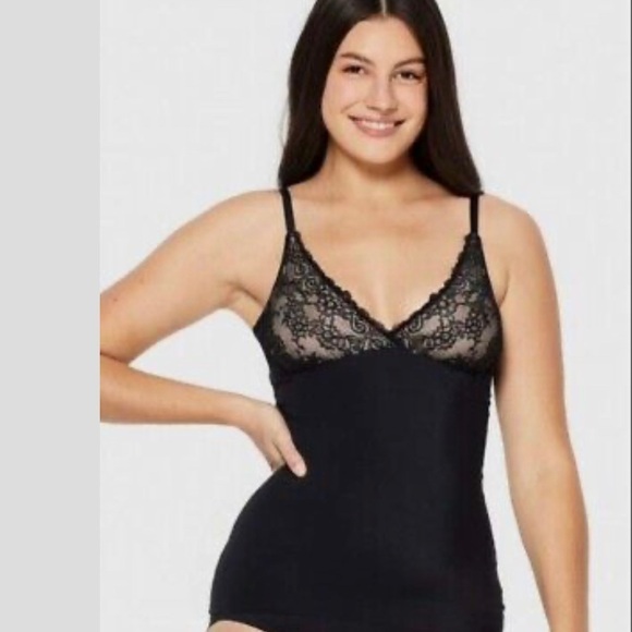 Ruby Ribbon Other - Ruby Ribbon | Lace Second Skin Cami in Black, #1749 NWT